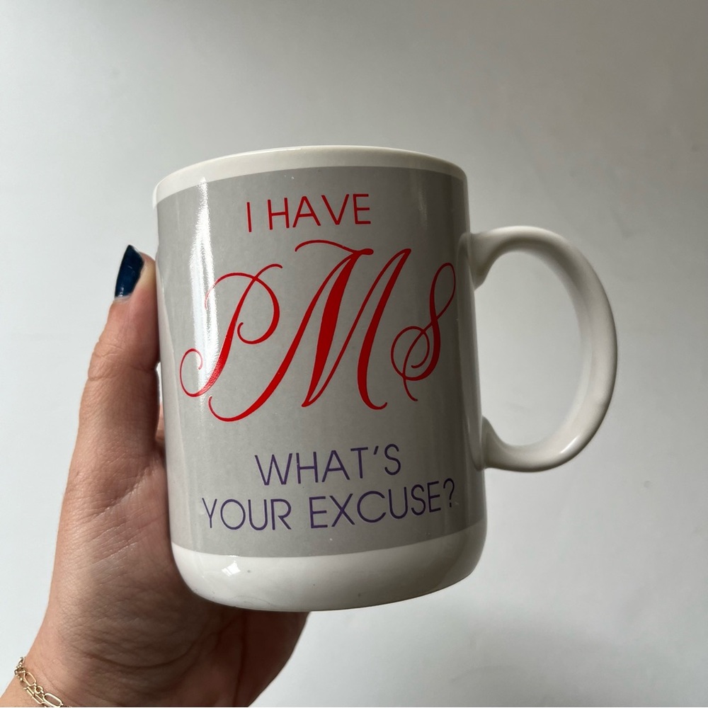 Hallmark Gray and Red Bold Statement Mug